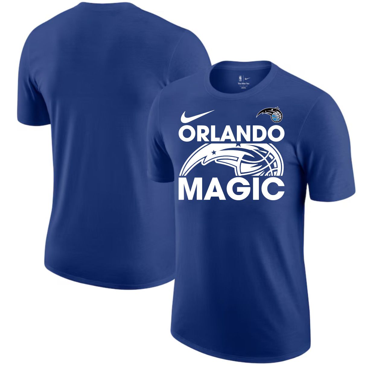 Men 2025 NBA Orlando Magic Blue Nike T shirts style 1->nba t-shirts->Sports Accessory